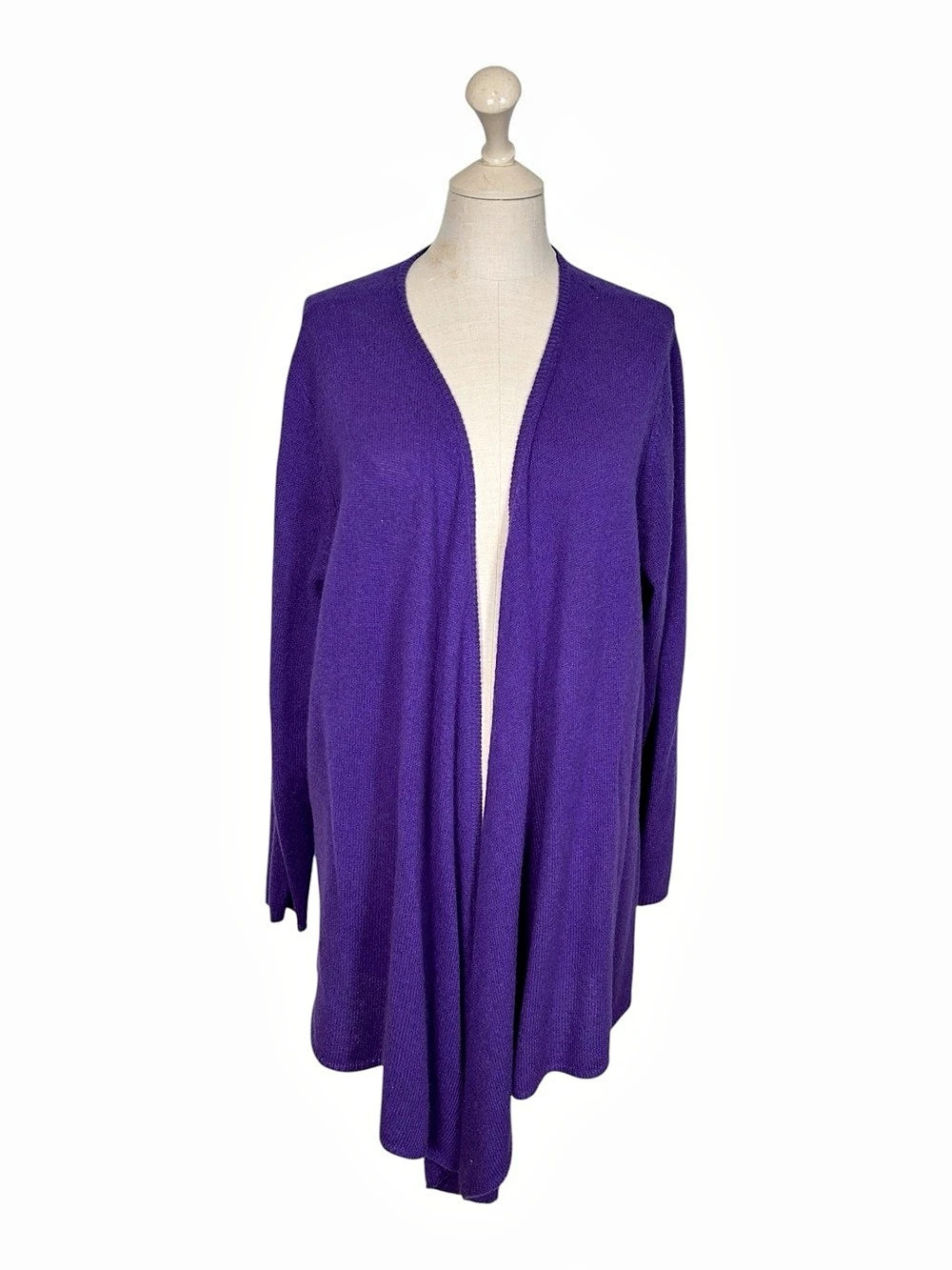 Bloomingdales Cashmere Cardigan in Purple